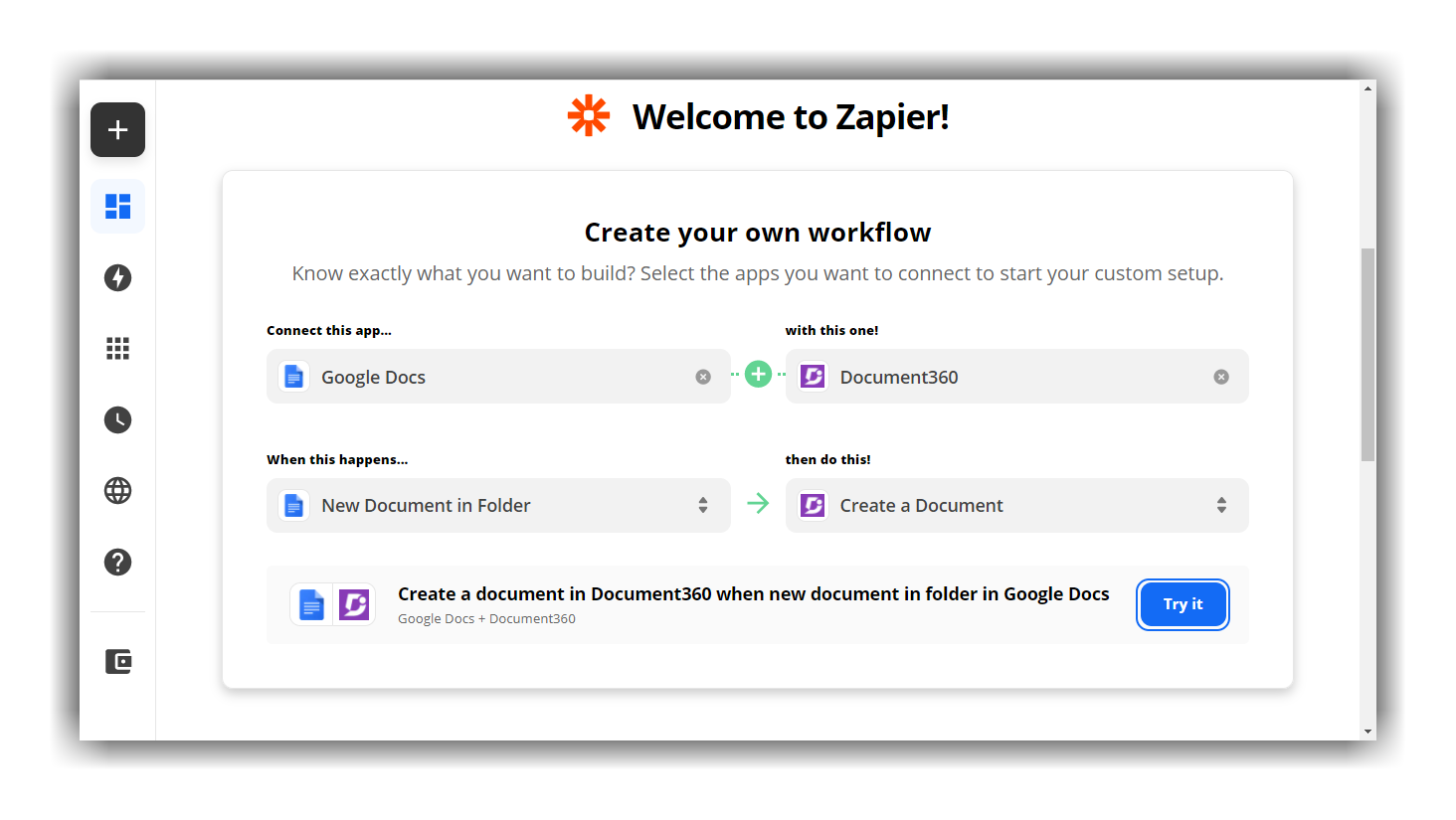 how-to-setup-google-docs-and-document360-using-zapier